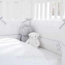 Ropa de cama casera al por mayor tamaño del niño del poliéster bebé blanco edredones